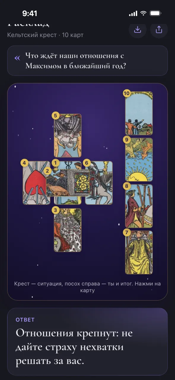 Превью Oracul в Telegram: Кельтский крест